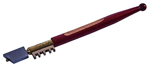 Image of Amtech Diamond-Tipped Glass Cutter with Wooden Handle and Storage Case, for Cutting 3 10 mm Horticultural and Float Glass.