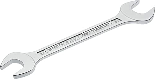 Image of HAZET 450N-32X36 343.2 mm Hexagon Profile Double Open-End Wrench - Chrome-Plated
