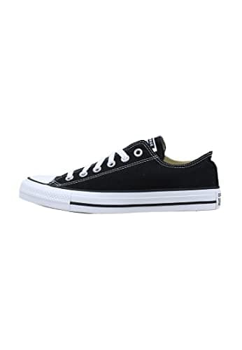Image of Converse Mens All Star Ox Plimsolls Trainers Black 7 UK