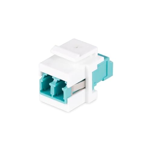 Image of StarTech.com LC Fiber Coupler, LC/UPC Duplex Keystone Jack, Fiber Optic Keystone Coupler for Patch Panel