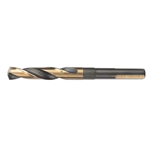 Image of VALYRIANTOOL 5/8 in. x 6 in. Fractional Cobalt Silver and Deming Drill Bits HSSCO High Speed Steel M35 S&D Twist Drill Bits for Stainless Steel 1/2" Reduced Shank 6" OAL 135-Degree Split Point