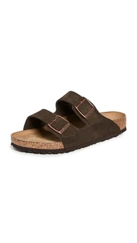 Image of Birkenstock Women's Arizona SFB Sandals, Mocha, 8-8.5