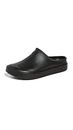 Image of Hunter in/Out Bloom Algae Foam Clog, Black, 8 UK