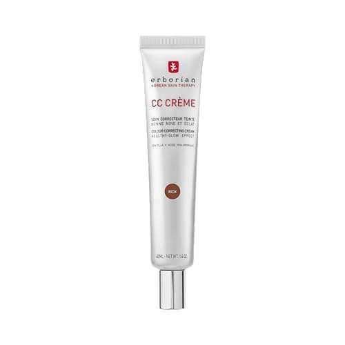 Image of Erborian - CC Cream with Centella Asiatica - Color Correcting Cream with Healthy Glow Effect - Natural and Luminous Finish - Long-Lasting Hydration - Korean Cosmetic Care - Rich 40 ml