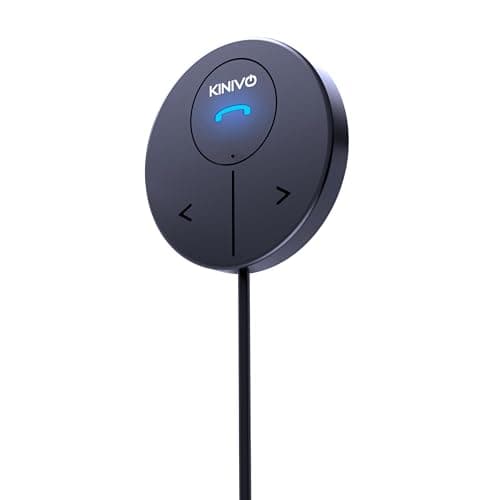 Image of Kinivo BTC480 Hands-Free Bluetooth Car Kit (for Cars with 3.5mm Aux Input, Magnetic Mount, Dual-Port USB Charger, Multi-Point Connectivity)