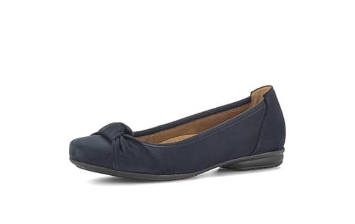 Image of Gabor Ashlene N, Women's Ballet Flats, Dark Blue Nubuck, 5 UK