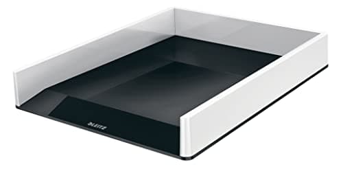 Image of Leitz A4 Letter Tray, White/Black, WOW Range, 53611095