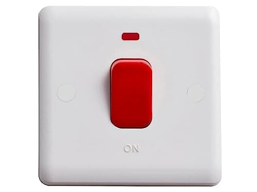 Image of DETA 50A DP SWITCH WITH RED ROCKER & NEON