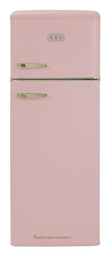 Image of CDA Betty Tea Rose 55cm Free Standing Fridge Freezer Tea Rose D Rated