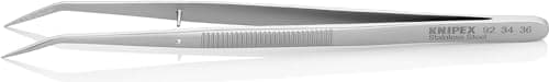 Image of KNIPEX 92 34 36 Precision Tweezers with Centering pin Pointed Shape 155 mm