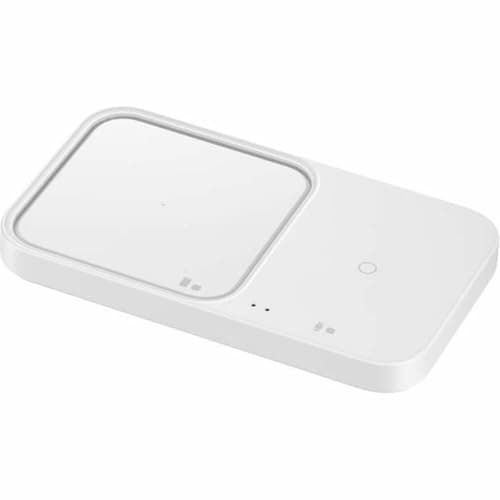 Image of Samsung Duo 15W White Wireless Pad Induction Charger, Fast Charge, FR Version (Charger and Cable Not Included)