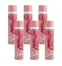 Image of 6 X Charlie Pink Body Spray 75ML Perfumed Body Spray Deodorant Revlon