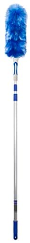 Image of WinHux Extendable Feather Duster - Extra Long Telescopic Dusting Tool with Bendable Washable Head, Lightweight Aluminium Handle, 3.47 Meter Duster for High Ceilings, Fans and Hard to Reach Areas