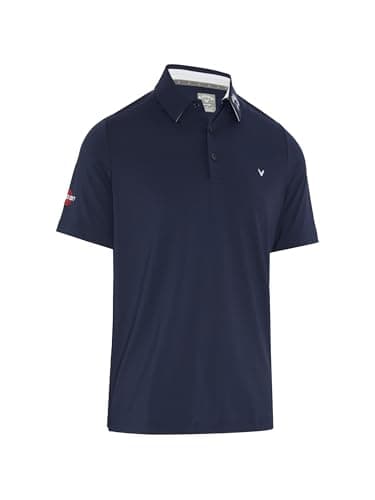 Image of Callaway Apparel Mens Emea Odyssey Bloc Polo Shirt, Peacoat, XXL EU