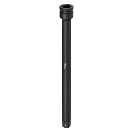 Image of sourcing map Impact Socket Extension Bar 1" Square Drive 18" Long CR-V Steel Extension Rod Ratchet Wrench Driver Adapter for Axle Nut Sockets, Black