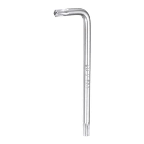 Image of sourcing map T20 Tamper Proof Torx Star Key Bit Wrench 2.64" L-Shaped 6 Points Wrenches Chrome-Vanadium Steel Hand Tool for Automotive/Home Repairs
