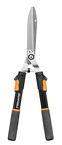 Image of Fiskars Telescopic Hedge Trimmer, SoftGrip-handles, Blades of steel, Length: 63-83 cm, Black/Orange, HS13, 1027527