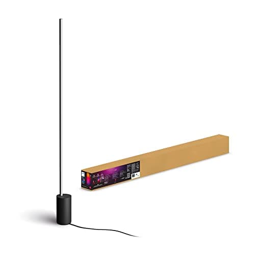 Image of Philips Hue Signe Gradient White & Colour Ambiance Smart Floor Light LED, Black. Works with Alexa, Google Assistant and Apple Homekit