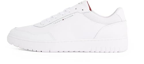 Image of Tommy Hilfiger Men’s Elegant Basket Core Court Trainers, White (White), 6.5