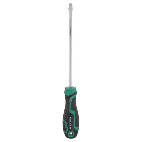 Image of sourcing map SL5 Flat Head Screwdriver 9.6" Length S2 Steel Magnetic Slotted Screwdrivers with Ergonomics Grip for Fastening Loosening DIY Repairing