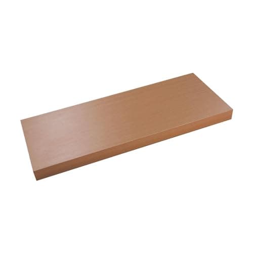 Image of simpa Beech Effect MDF Laminate Finish Floating Shelf - Large 900 x 230 x 40mm - Single Shelf