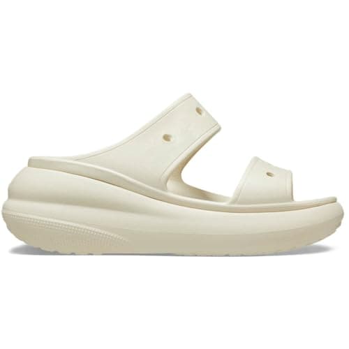 Image of Crocs Unisex Adult Sandal, Crush Sandal, Bone, 6 UK Men, 7 UK Women