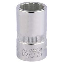 Image of Draper 24624 17mm 1/2 Square Drive Elora Bi-Hexagon Socket