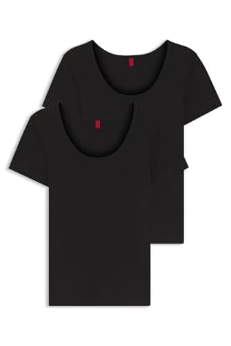 Image of HUGO Women's Twin T-Shirt RN T-Shirt, Black1, S