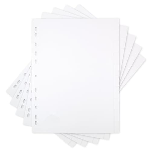 Image of Elba A4 10-Part Card Divider, 5 Sets- Manila White, Multi-Punched, 160gsm