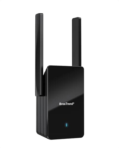 Image of BrosTrend WiFi 6 AX3000 WiFi Extender Booster, WiFi Booster Range Extender, Broadband WiFi Repeater with Gigabit Port, Dual Band Wireless Internet Booster, Easy Setup, WPS, Works with Any WiFi Router