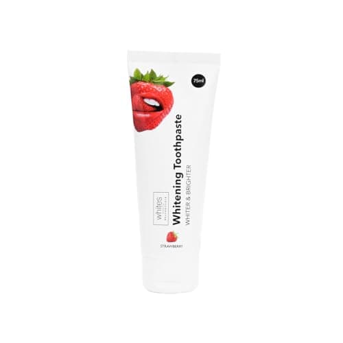 Image of Whites Beaconsfield Strawberry Whitening Toothpaste – Advanced Stain Removal & Enamel Protection, Restores Shine & Improves Colour, Remineralises Sensitive Teeth, Dentist‑Developed, Vegan