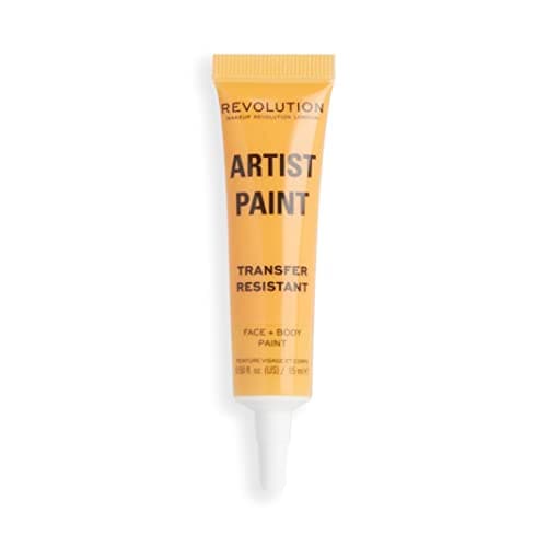 Image of Makeup Revolution London, Artist Collection, Artist Face and Body Paint, Yellow, Jelly Formula, Ready To Use, 15ml