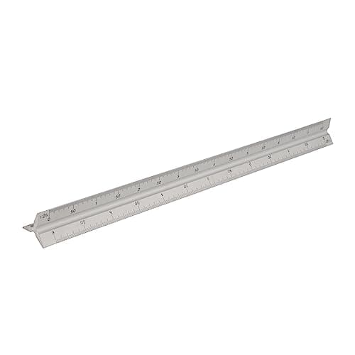 Image of Silverline Aluminium Scale Tri Rule 300mm (731001)