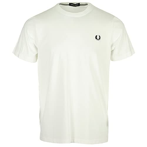 Image of T-SHIRT UOMO FRED PERRY SNOW WHITE