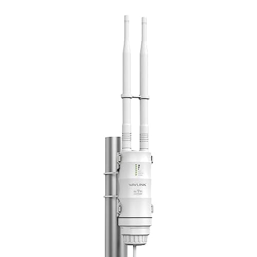 Image of WAVLINK AC600 Wireless Indoor/Outdoor Access Point, Dual Band Outdoor WiFi Access Point (150Mbps 2.4G + 433Mbps 5G) Ideal for Garden with Passive Poe, Weatherproof Case, Flexible Installation