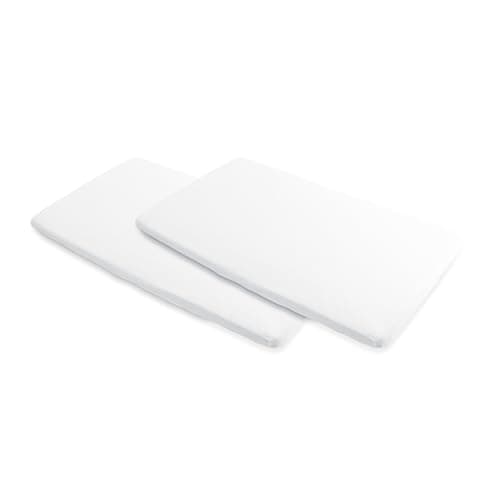 Image of Maxi-Cosi Iris Bedsheets for The Mattress of Maxi-Cosi Iris Compact 2-in-1 Travel cot (Pack x2), White