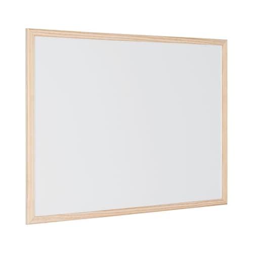Image of Bi-Office MP07001010 Whiteboard Budget, Wood Frame, 90 x 60 cm - White