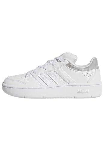 Image of adidas Unisex Kids Hoops Classic Shoes, FTWR White/FTWR White/Grey Two, 2 UK