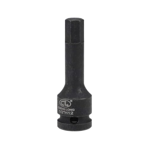 Image of TOP-VIGOR Impact Hex Bit Socket, 1/2" Drive x H12 (12mm) Allen Key Socket, Premium CR-MO Steel Bits, Hex Bit with 78mm Length for Torque Wrench, Ratchet Wrench, Impact Power Drills