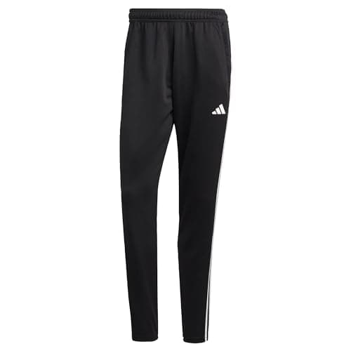 Image of adidas Men's Train Essentials 3-Stripes Training Pants, Black/White, S