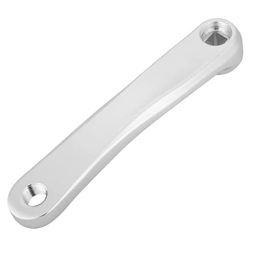 Image of Bnineteenteam Bike Crank Arm, Aluminum Alloy Left Hand Crank Arm 170mm Bicycle Crankset Replacement Parts Accessory (Silver-square) Bicycle Repair Hardware Tools Ride