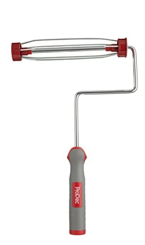 Image of ProDec 9 inch x 1.5" Soft Grip Handle Heavy Duty Trade Professional Paint Roller Frame with Screw Fitting for Extension Pole, 9" x 1.5" 5 Wire cage