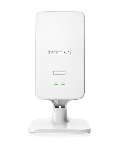 Image of HPE Networking Instant On Access Point AP22D 2x2 WiFi 6 Indoor Wireless Access Point | Single-Room, Secure, Smart Mesh Support | Power Source Included | UK Model (S0J34A#ACC)