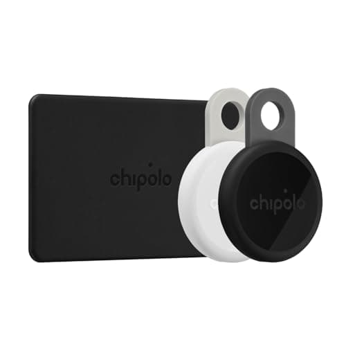 Image of Chipolo LOOP - Rechargeable Bluetooth Tracker for Key and Pocket Location, Compatible with Apple or Google, Call Your Phone & Out of Range Alerts for Android (2x LOOP + 1x CARD)