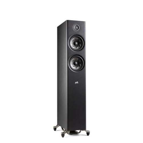 Image of Polk Audio Reserve Series R600 Tower Speaker, 1" Pinnacle Ring Tweeter & Dual 6.5" Turbine Cone Woofers, Hi-Res Certified, Dolby Atmos & IMAX Enhanced for Dynamic Home Theater Audio, Black