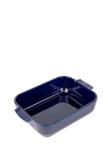 Image of Peugeot - Ceramics Rectangular Baking dish - Traditional Rectangular Oven Dish with Handles - Blue, 25 cm
