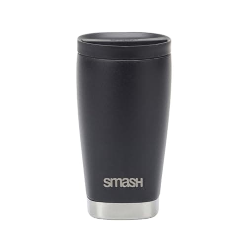 Image of Smash Stainless Steel Twist & Lock Travel Coffee Mug 350ml/ 12 fl oz Black