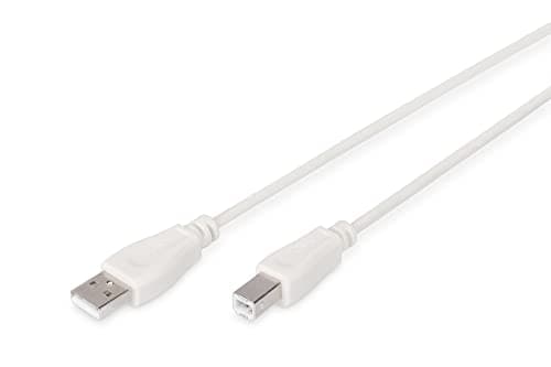 Image of DIGITUS USB 2.0 cable - 3 m - USB-A to Type B - 480 Mbps - connection cable for computers, notebooks, hubs, printers - black