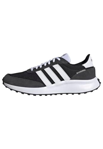 Image of adidas Men's Run 70s Lifestyle Running Shoes, Core Black / Cloud White / Carbon, 7 UK