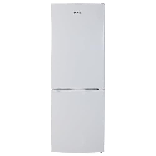 Image of HYE Fridge Freezer - Small 60/40 Freestanding Fridge Freezer, 143.9cm Height, 50cm Width, 151L Capacity, Quiet 38 dB Operation, Suitable for Couples & Families, White - RF01FF151W24
